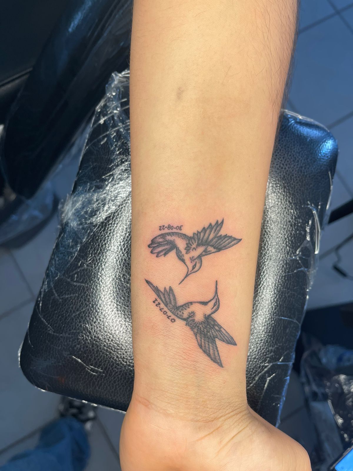 Tatuaje retrato realista en blanco y negro